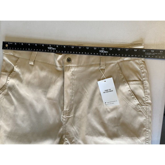 GlideActive Pants Mens Size 2X 38" Waist Khaki Athleisure NEW EXPANDABLE WAIST - Picture 15 of 15